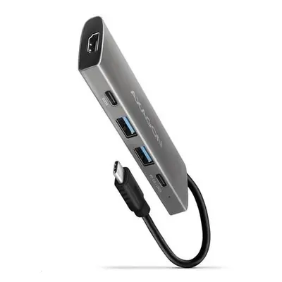 AXAGON hub USB-C / HMC-5 / USB 3.2 Gen1 / 1x USB-C / 2x USB-A / 1x HDMI / microSD/SD / 100W PD /