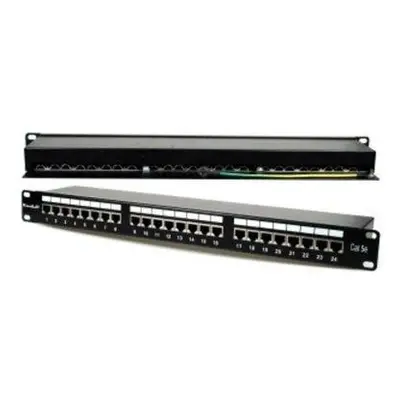 XtendLan Patch panel 19", 24 portů, stíněný, Cat.5e, XL-PP19-24C5ES