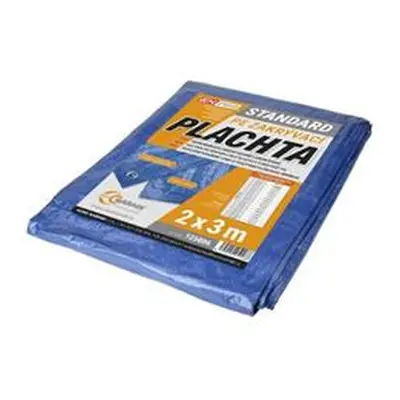 Plachta zakrývací STANDARD, 2 x 3 m, modro - stříbrná, ENPRO