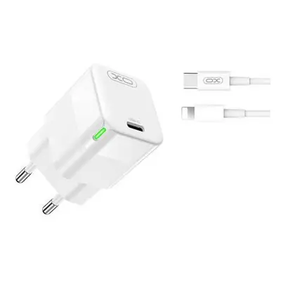 Nástěnná nabíječka XO CE06, 30W, USB-C, s kabelem Lightning