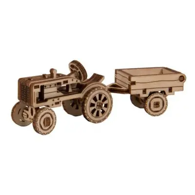 WOODEN CITY 3D puzzle Superfast Americký traktor s vlečkou