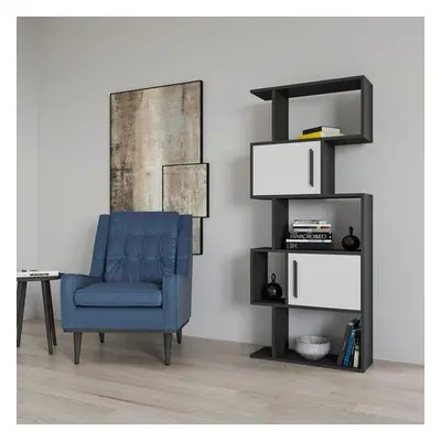 Hanah Home Bookshelf Raven - Anthracite, White AnthraciteWhite