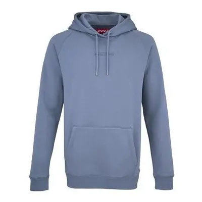 CCM Mikina Core Pullover Hoodie SR, modrá, Senior, XXL