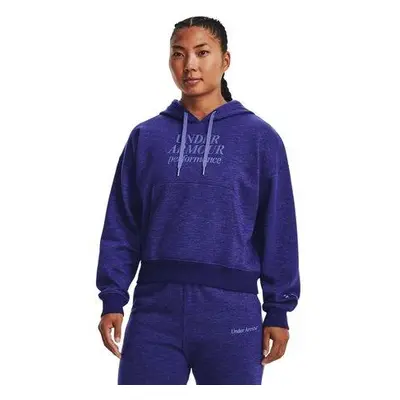 Under Armour Dámská bavlněná mikina Essential Script Hoodie sonar blue XS