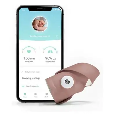 Owlet Smart Sock 3 chytrá ponožka matně růžová