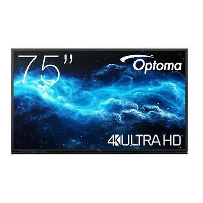 Optoma 3752RK IFPD 75" - interaktivní dotykový, 4K UHD, multidotyk 40prstu, Android 11, 4GB RAM