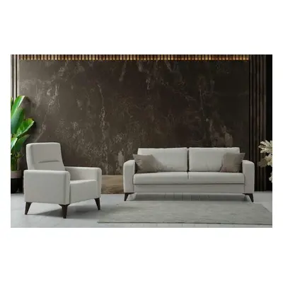 Atelier del Sofa Sofa Set Kristal 3+1 - Beige