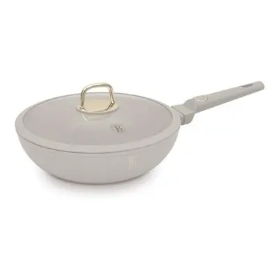 Berlingerhaus Wok pánev s titanovým povrchem a poklicí 30 cm Sahara Collection