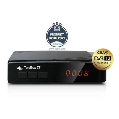 AB DVB-T2/C set-top-box Terebox 2T HD/ Full HD/ H.265/HEVC/ CRA ověřeno/ čtečka karet/ HDMI/ USB