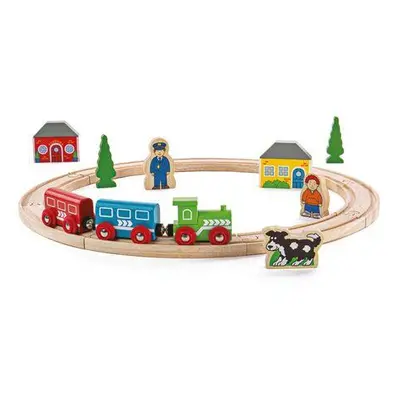 Bigjigs Rail Moje první vláčkodráha 19 dílů