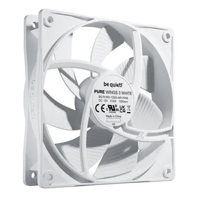 Be quiet! / ventilátor Pure Wings 3 / 120mm / PWM / 4-pin / 25,5dBA / bílý, BL110