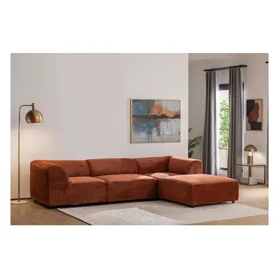 Atelier del Sofa Corner Sofa Alpha Right - Tile Red