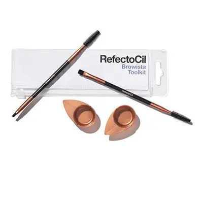 RefectoCil Cosmetic Brush Browista Toolkit dámská sada štěteček pro aplikaci barvy na obočí + št