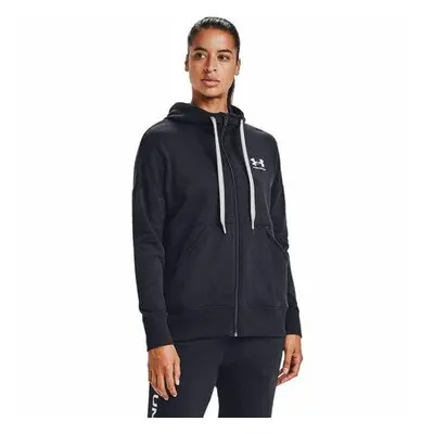 Under Armour Dámská mikina Rival Fleece FZ Hoodie black M, Černá