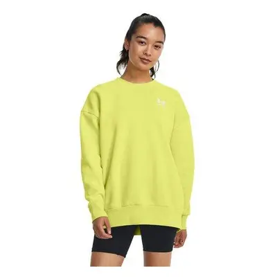 Under Armour Dámská oversize mikina Essential Flc OS Crew lime yellow L