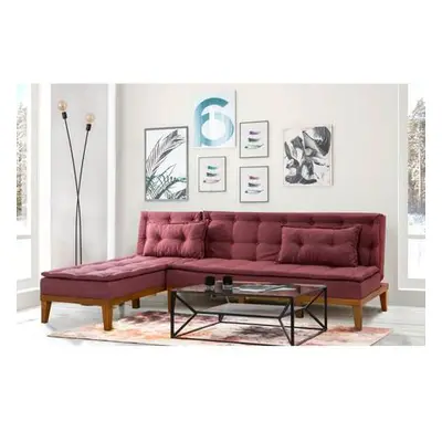 Atelier del Sofa Corner Sofa-Bed Fuoco - Claret Red