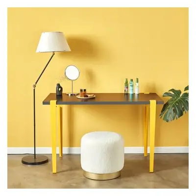 Hanah Home Make-Up Table Elaea - AnthraciteYellow