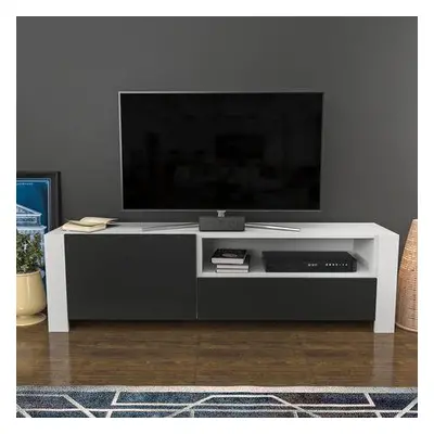 Hanah Home TV Stand Piedmont - White, Anthracite WhiteAnthracite