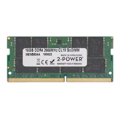 2-Power 16GB PC4-21300S 2666MHz DDR4 CL19 Non-ECC SoDIMM 2Rx8 (DOŽIVOTNÍ ZÁRUKA), MEM5604A