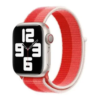 Devia remienok Nylon Braided Two-Tone Loop pre Apple Watch 40/41mm - Peony