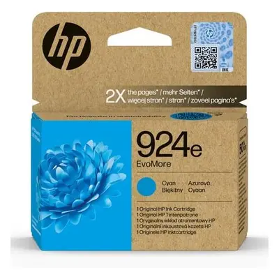 HP 924e EvoMore Cyan originální kazeta s inkoustem tyrkysová, 4K0U7NE