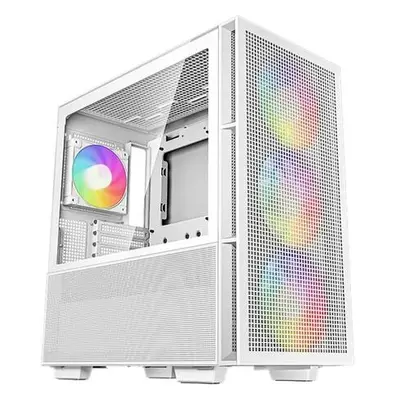 DEEPCOOL skříň CH560 / MidT/ 3x140 a 120mm ARGB fan / USB 3.0 / tvrzené sklo / bílá, R-CH560-WHA