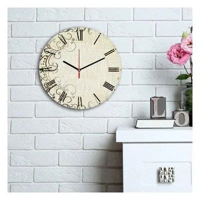 Wallity Decorative MDF Clock 3030MS-027 Multicolor