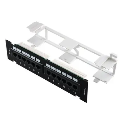 XtendLan Patch panel na zeď, 12 portů, CAT5E, PPWM-12C5EU