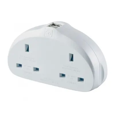 Go Travel adaptér UK/Evropa Duo s USB