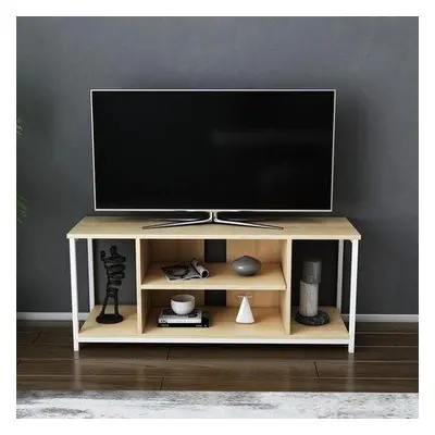 Hanah Home TV Stand Helene - Atlantic Pine, White Atlantic PineWhite