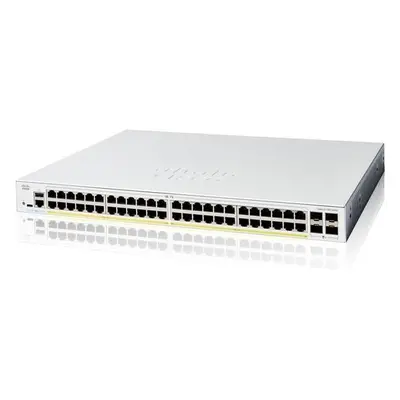 Cisco Catalyst 1300-48P-4X - Přepínač - L3 - řízený - 48 x 10/100/1000 (PoE+) + 4 x 10 Gigabit S