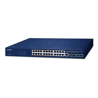 Planet GS-4210-16UP8T4X L2/L4 switch, 24x1Gb, 4x10Gb SFP+, 16x PoE++ 802.3bt + 8x PoE 420W, NMS,