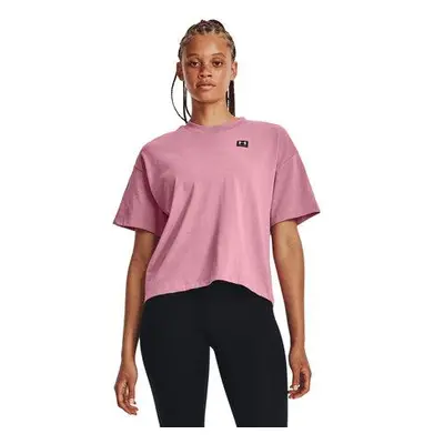 Under Armour Dámské tričko W Logo LC Oversized HW SS pink elixir M