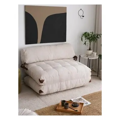 Atelier del Sofa 2-Seat Sofa-Bed Fold Kadife 2 - White