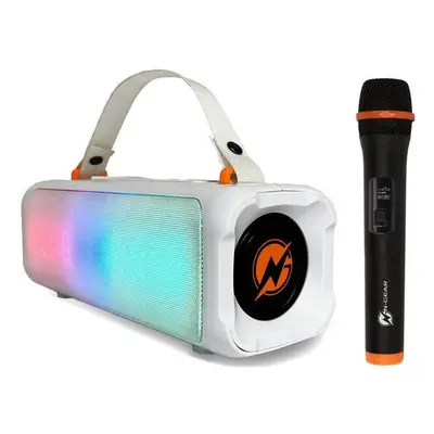 N-GEAR PARTY LET'S GO PARTY SPEAKER BLAZOOKA 703 / BT/ 100W/ USB/Disco LED/ MIC / bílý