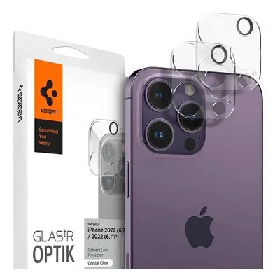 Spigen Optik Lens Protector pre iPhone 15 Pro/15 Pro Max/14 Pro/14 Pro Max - Crystal Clear