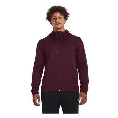 Under Armour Pánská mikina Armour Fleece FZ Hoodie dark maroon XXL