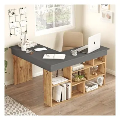 Hanah Home Study Desk CT5-AA Atlantic PineBlack