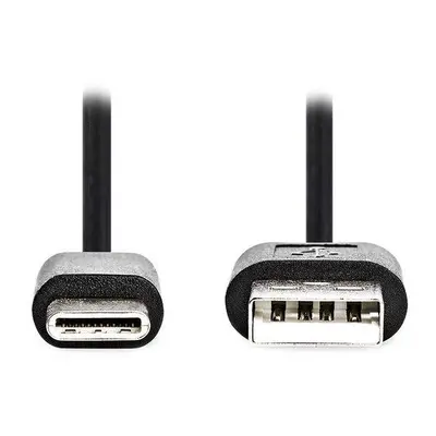 Nedis CCGL60600BK30 - USB 2.0 kabel | USB-A Zástrčka - USB-C Zástrčka | 3 m | Černá