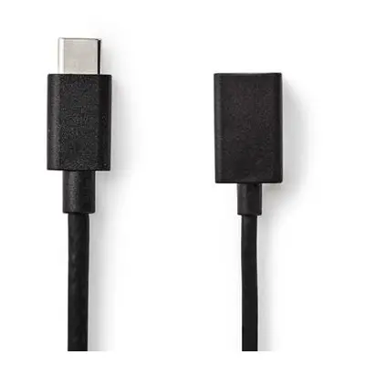 Nedis CCGB61710BK02 - USB 3.0 Kabel | Typ-C Zástrčka - A Zásuvka | 0,15 m | Černá barva