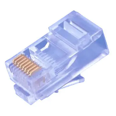 Konektor UTP RJ45 (8p8c), Cat5E, 50µm, licna - 100 ks, IDA0035