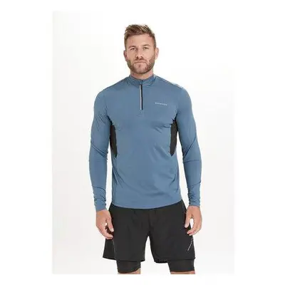 Endurance Pánská běžecká mikina Lanbark slate blue XXL, Modrá