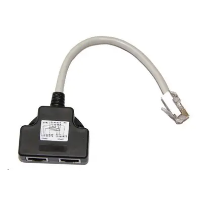 Adaptér rozdvojka RJ45, 1x8p8c/2x8p4c, PC-TEL