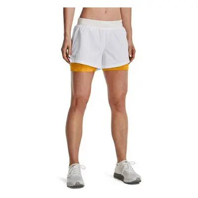 Under Armour Dámské běžecké kraťasy Iso-Chill Run 2N1 Short white S, Bílá