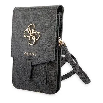 GUWBG4GFGR Guess PU 4G Metal Logo Phone Bag Grey