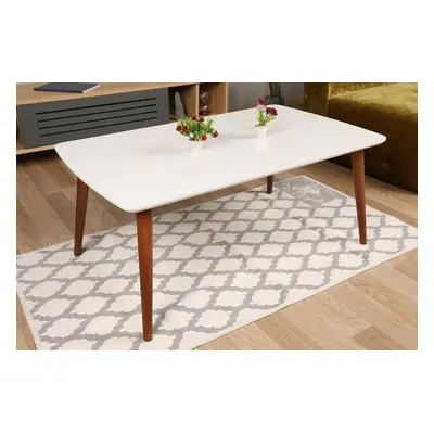 Hanah Home Coffee Table Paint WhiteWalnut