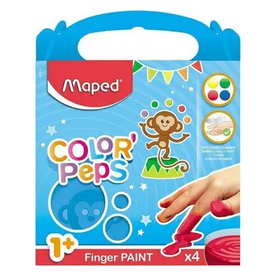 MAPED První prstové barvy Color'Peps v kalíšcích 4 x 80g