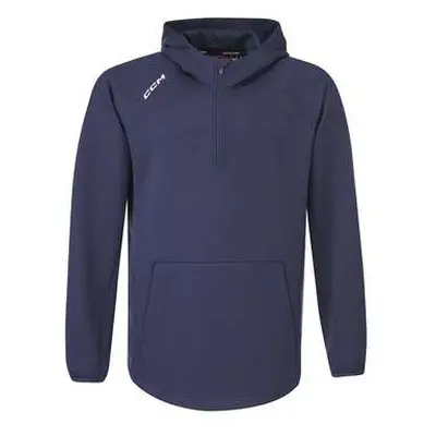 CCM Mikina Locker Room 1/4 Zip 2022 SR, Senior, XS, tmavě modrá