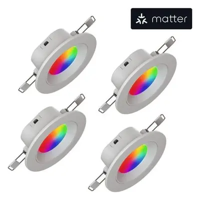 Nanoleaf Essentials Matter Smart Recessed Downlight LED žárovka, 4 kusy