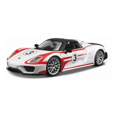 Bburago Race Porsche 918 Weissach bílá 1:24